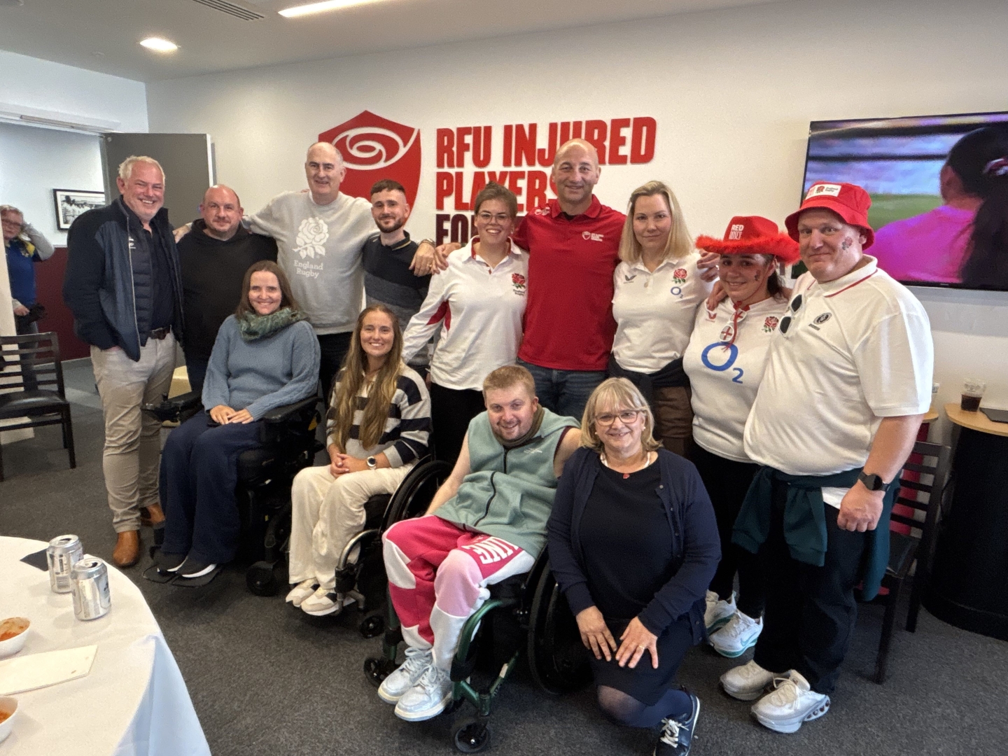 Dani with IPF members and Steve Borthwick