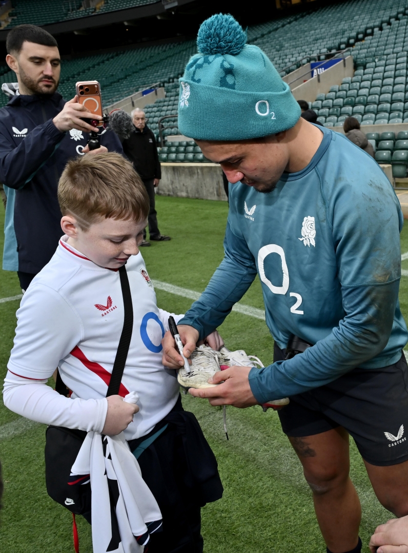 Luke with Marcus Smith