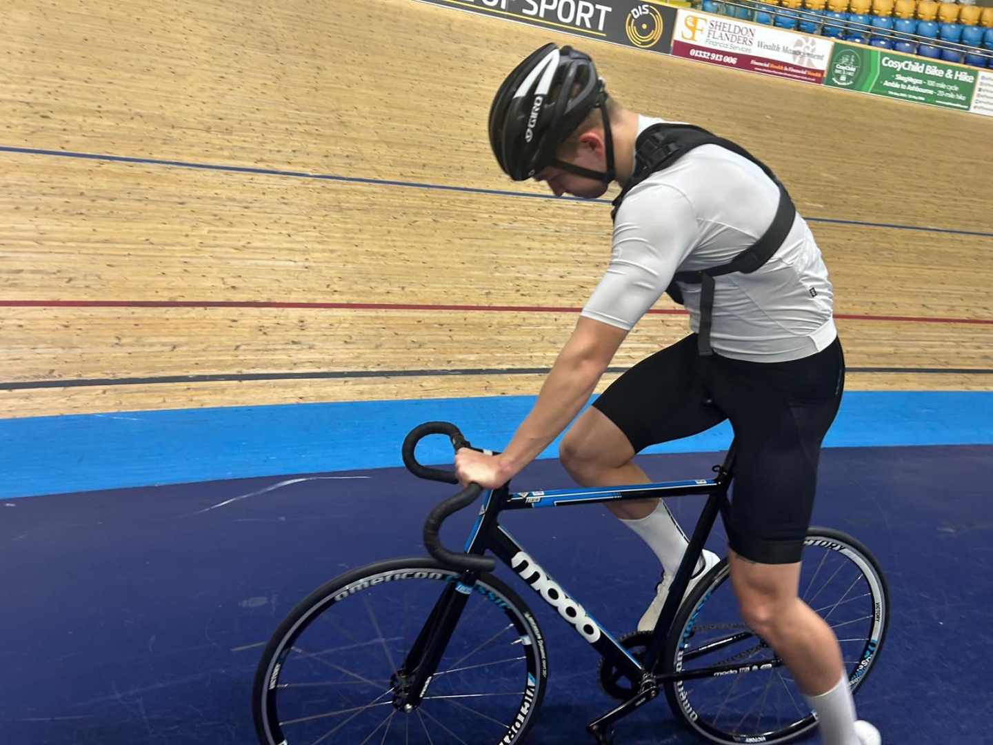 IPF beneficiary Spencer Wadsworth track cycling