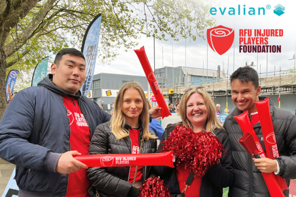 People supporting the RFU Injured Players Foundation