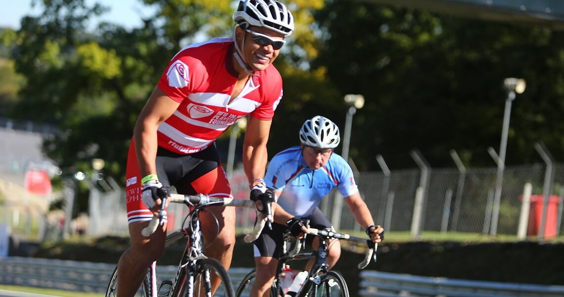 Rider in an IPF vest